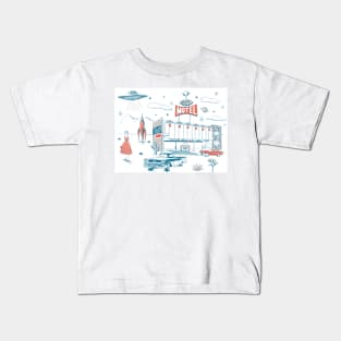 Sky-Lit Motel Kids T-Shirt